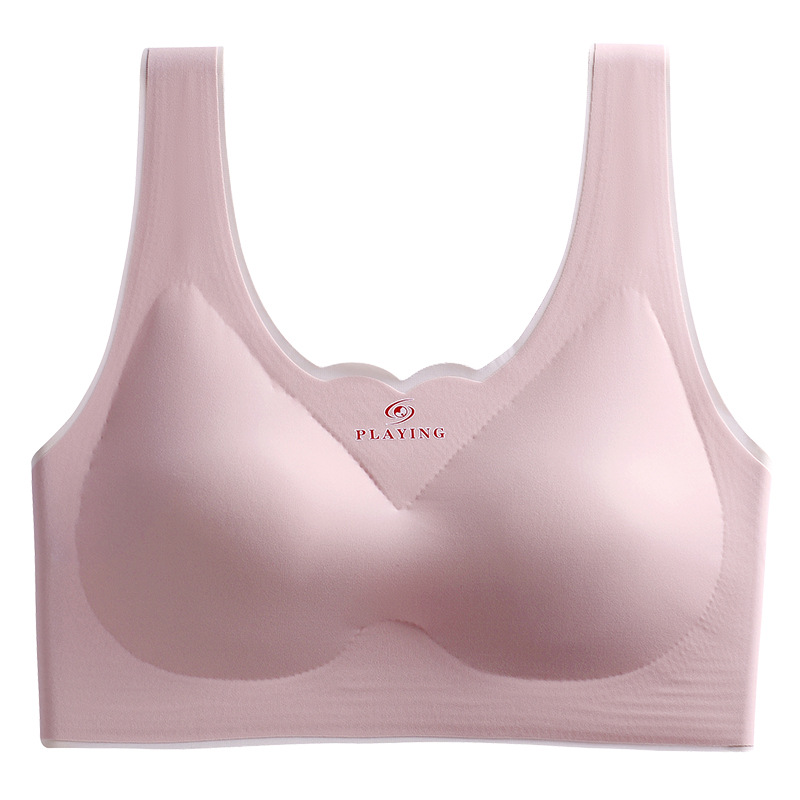 Oxygen 2.0 Ice Silk Seamless Beautiful Back Chest Wrap Underwear Women's Vest Base Tube Top without Steel Ring Sports Push up Bra