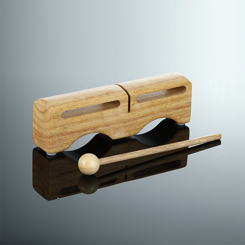 高低梆子批发 放心品质乐器 亲子早教奥尔夫乐器 木制龙头梆子