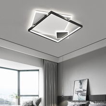 黑白灰极简卧室灯2021年新款次卧室灯具现代简约北欧吸顶灯房间灯
