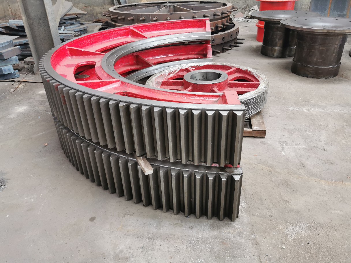 182米24米水泥球磨机大齿轮铸钢配件厂家