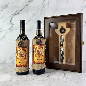 法国进口红酒礼盒装15度干红葡萄酒整箱批发包邮直播一件代发酒水