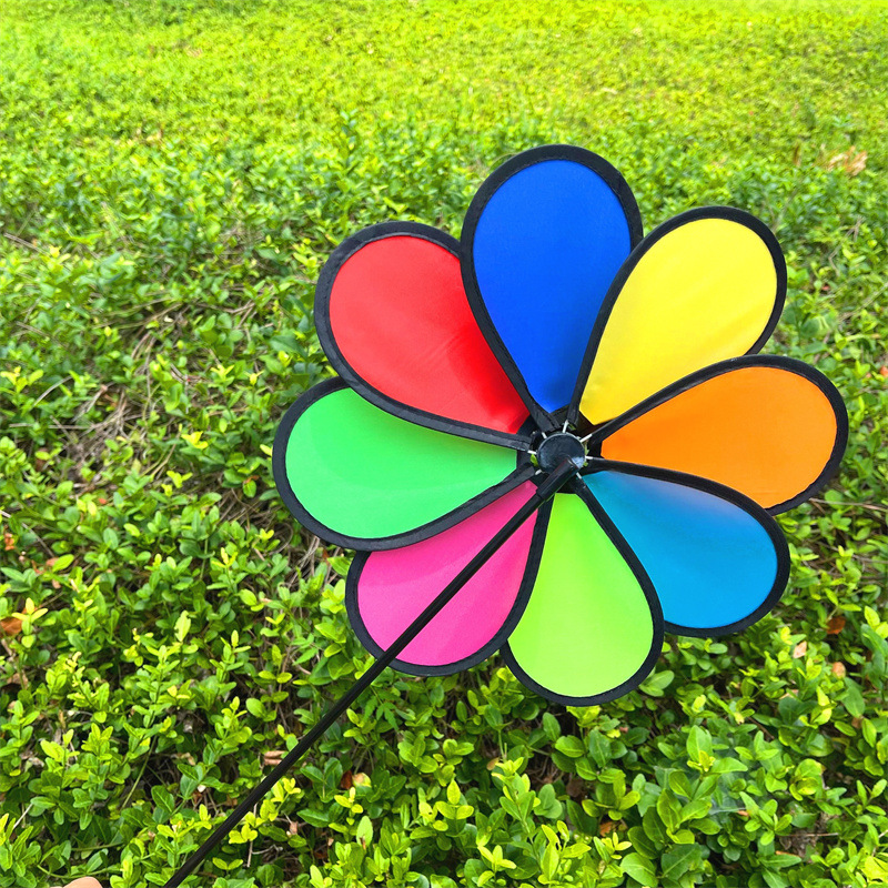 1 M Diameter Handmade Eight-Color Petals over Big Windmill Wedding Decoration Scenic Spot Garden Advertising Children's Festival Gifts