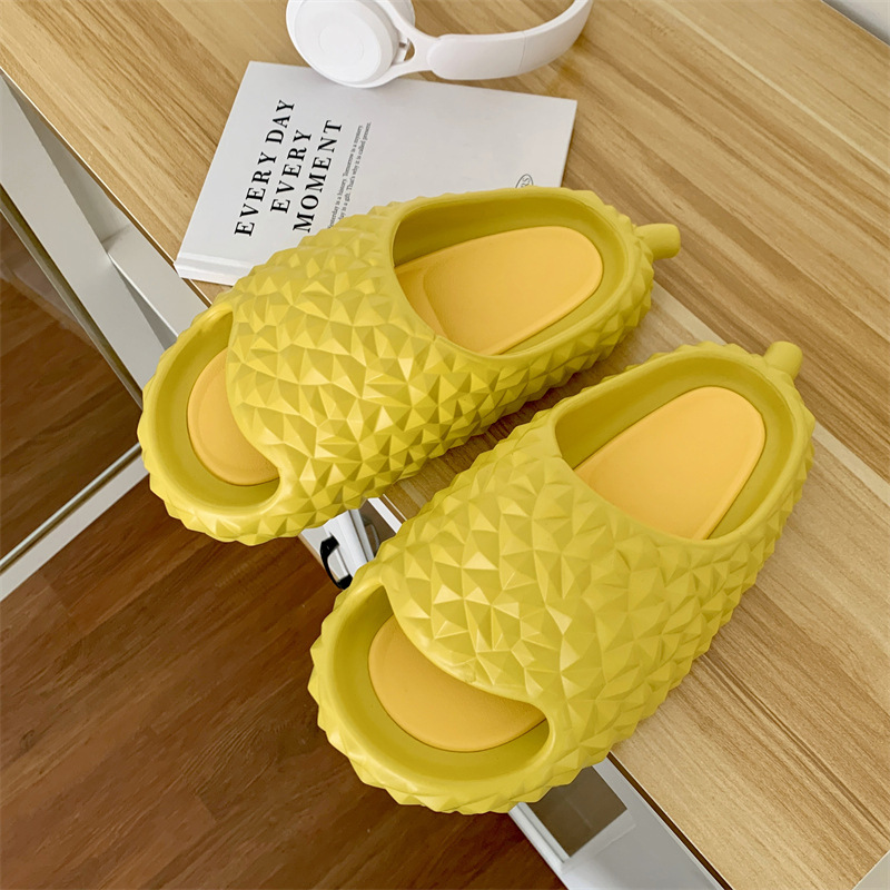 New Thick-Soled Durian Slippers Summer Outdoor Wear Trendy Unique Super Hot Fashion Trending All-Match Non-Slip Beach Shoes for Women