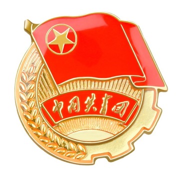 小胸徽别针磁吸中国共青团标准徽全滴塑金属强磁团徽