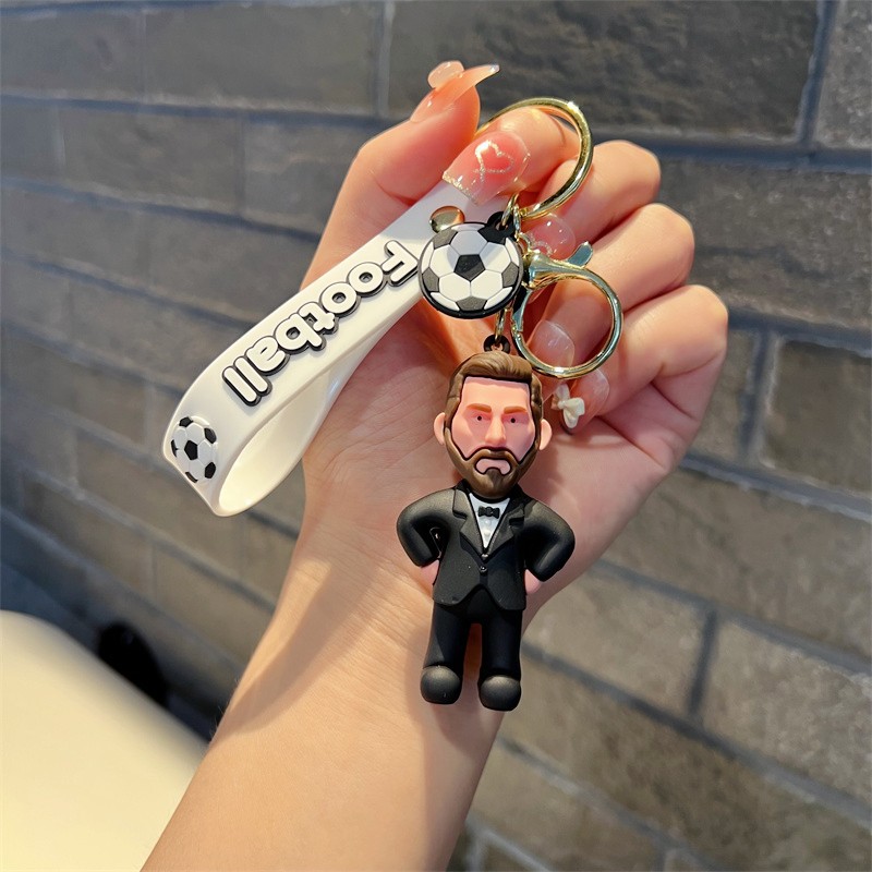 World Cup Keychain Massey Key Chain Rio Andrés Massey Figure Key Chain Men and Women's Pendants