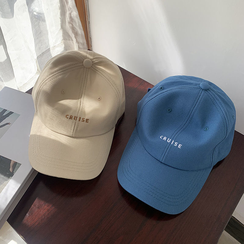 刺绣字母棒球帽子男新款韩版ins显脸小大头围潮款学生鸭舌帽女春