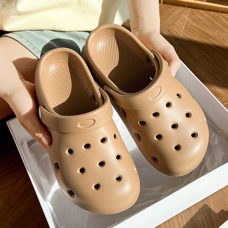 拖鞋男士夏季潮流室外穿包头凉拖时尚沙滩洞洞鞋女花园凉拖鞋批发