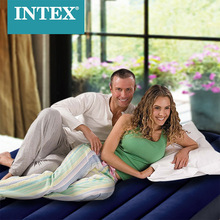正品特卖款intex 64759充气气床垫双人气垫床单人户外加厚垫子家