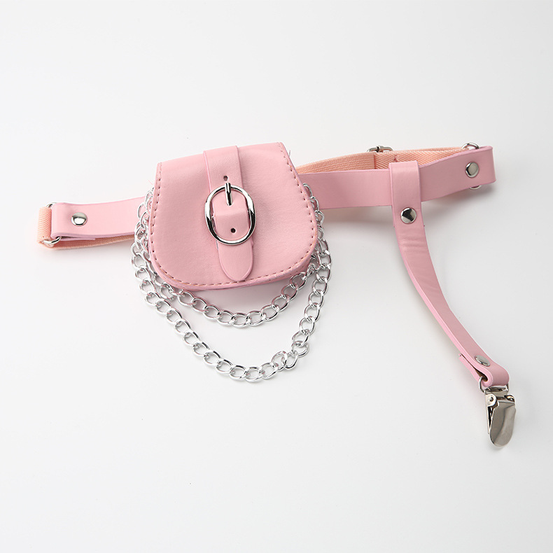 吊袜带袜夹腿环jk腿链女大腿圈朋克日系可爱绑带丝袜腿饰袜子腿带