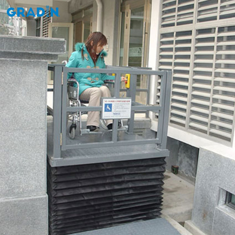 现货剪叉式户外小区室外轮椅升降机 残疾人老年人无障碍升降平台