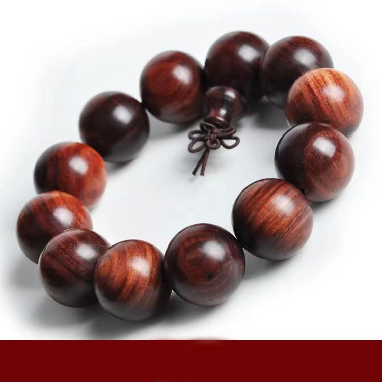 正宗海南黄花梨108颗佛珠手串老料印度小叶紫檀文玩佛珠男女手链