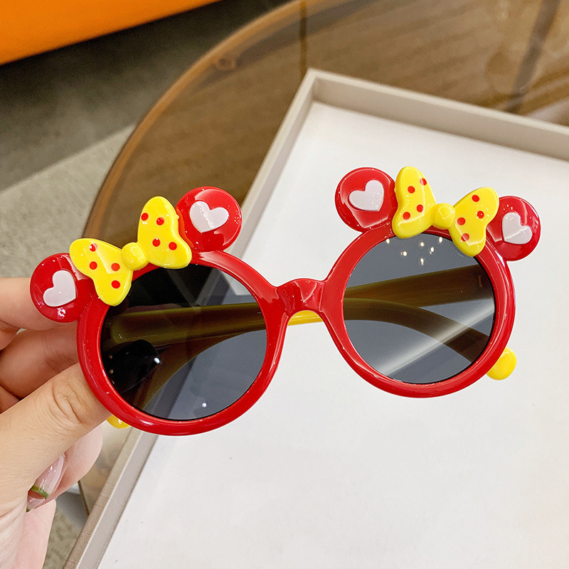 2022 New Children's Bow Sunglasses Fashion Cartoon Dress up Glasses Sunglasses UV Protection Sunglasses