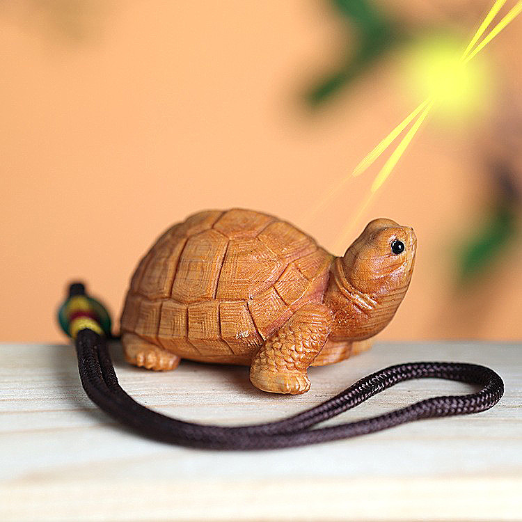 崖柏木雕刻乌龟手把件富甲天下摆件金钱龟文玩茶宠中式装饰品送礼