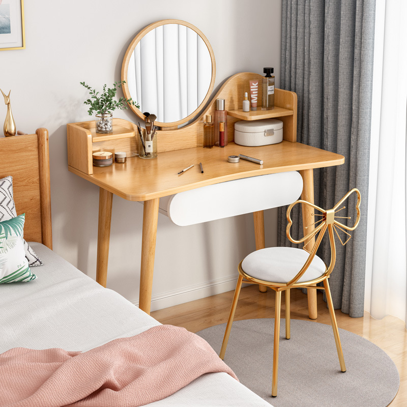 梳妆台卧室现代简约小型简易化妆台书桌小户型极简桌子女生化妆桌