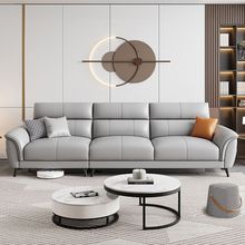 现代北欧2024新款科技布沙发客厅小户型简约轻奢直排三四人位沙发