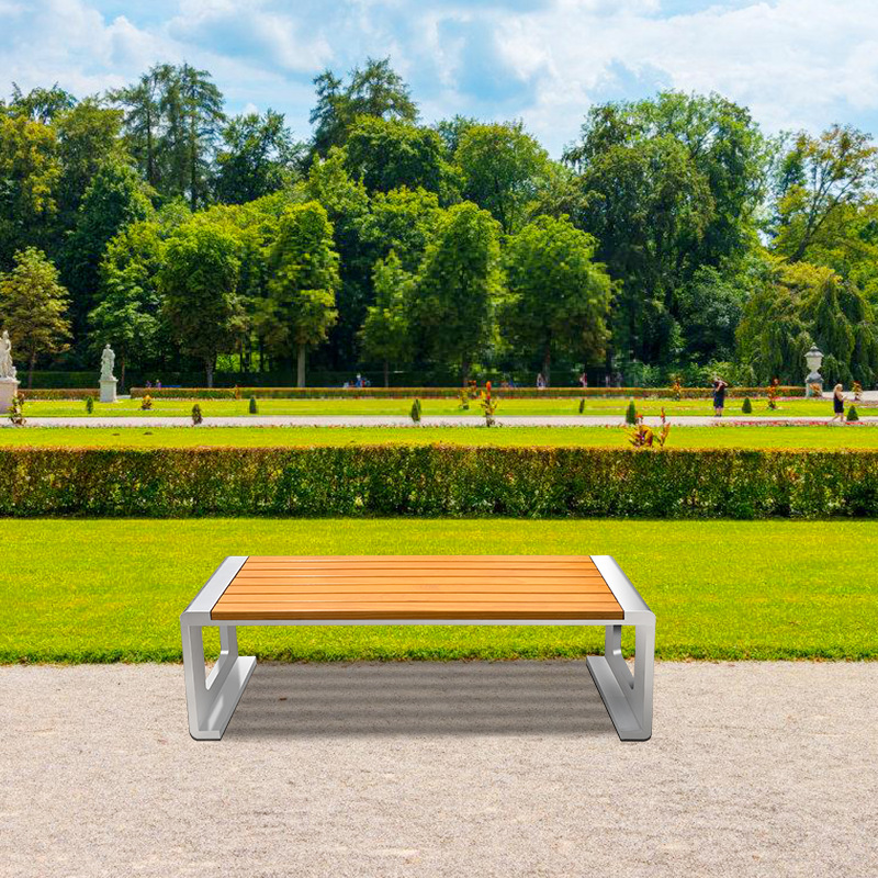 锈钢公园椅户外长椅休闲座椅铁架长条排椅庭院广场露天休息长凳