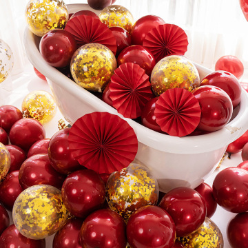 双层香奈红气球套餐已套好 新房布置装饰喜庆告白气氛婚礼代发