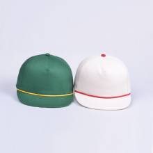 厂家直销平檐调节空白5面板男士运动定制棉可调节空白扣绳帽子