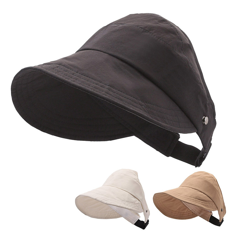 Air Top Small Head Circumference Duck Tongue Bucket Hat Can Tie High Ponytail Sun Protection Sunshade XS Small Size Quick-Drying Cycling Waterproof