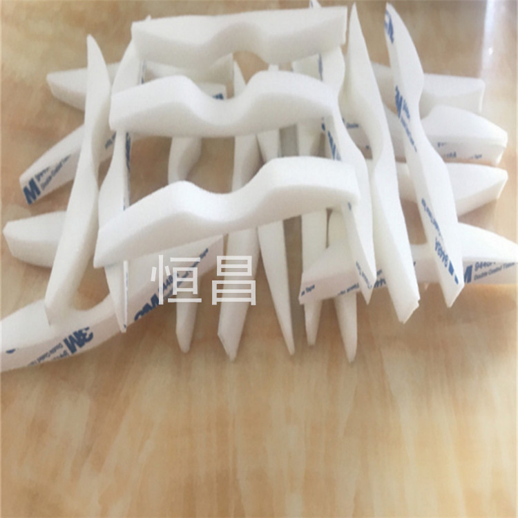 厂家批发kn95口罩海绵条 白色无异味n95海棉条ffp2 p3乳胶鼻梁条