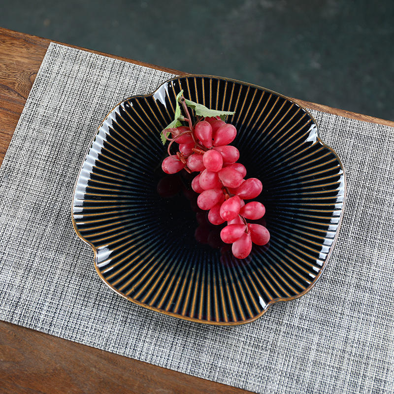 批发日料餐具复古小菜碟陶瓷小菜碗商用小布碟创意小菜碟子调味碟