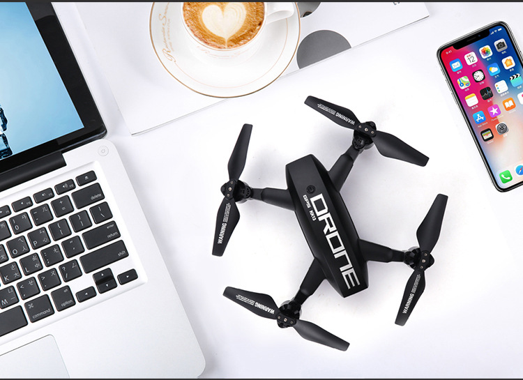 抖音同款行李箱迷你折叠无人机航拍遥控飞机四轴飞行器儿童玩具