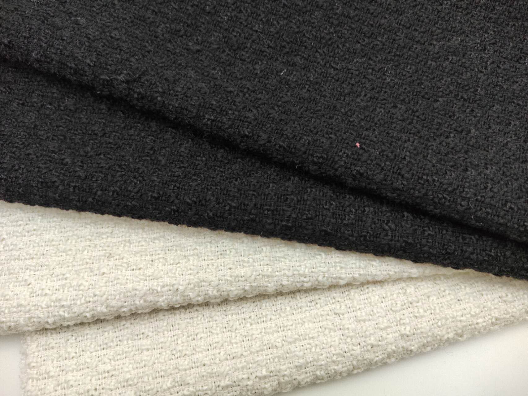 厂家直供粗纺小香风粗花呢面料粗纺毛呢大衣鞋帽箱包裤裙玩具面料