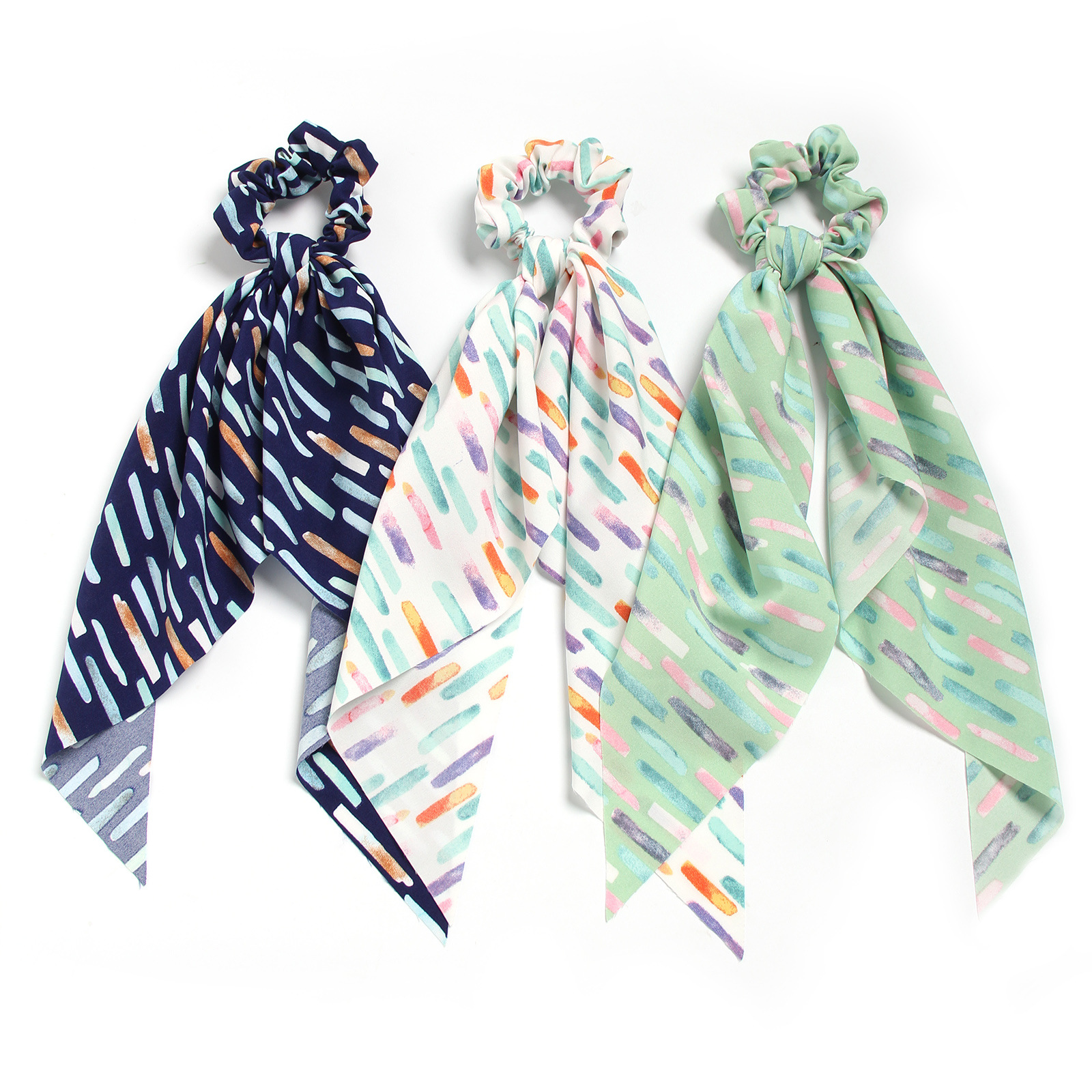 新款三角飘带大肠发圈超仙少女气质大肠圈发绳发饰女-阿里巴巴