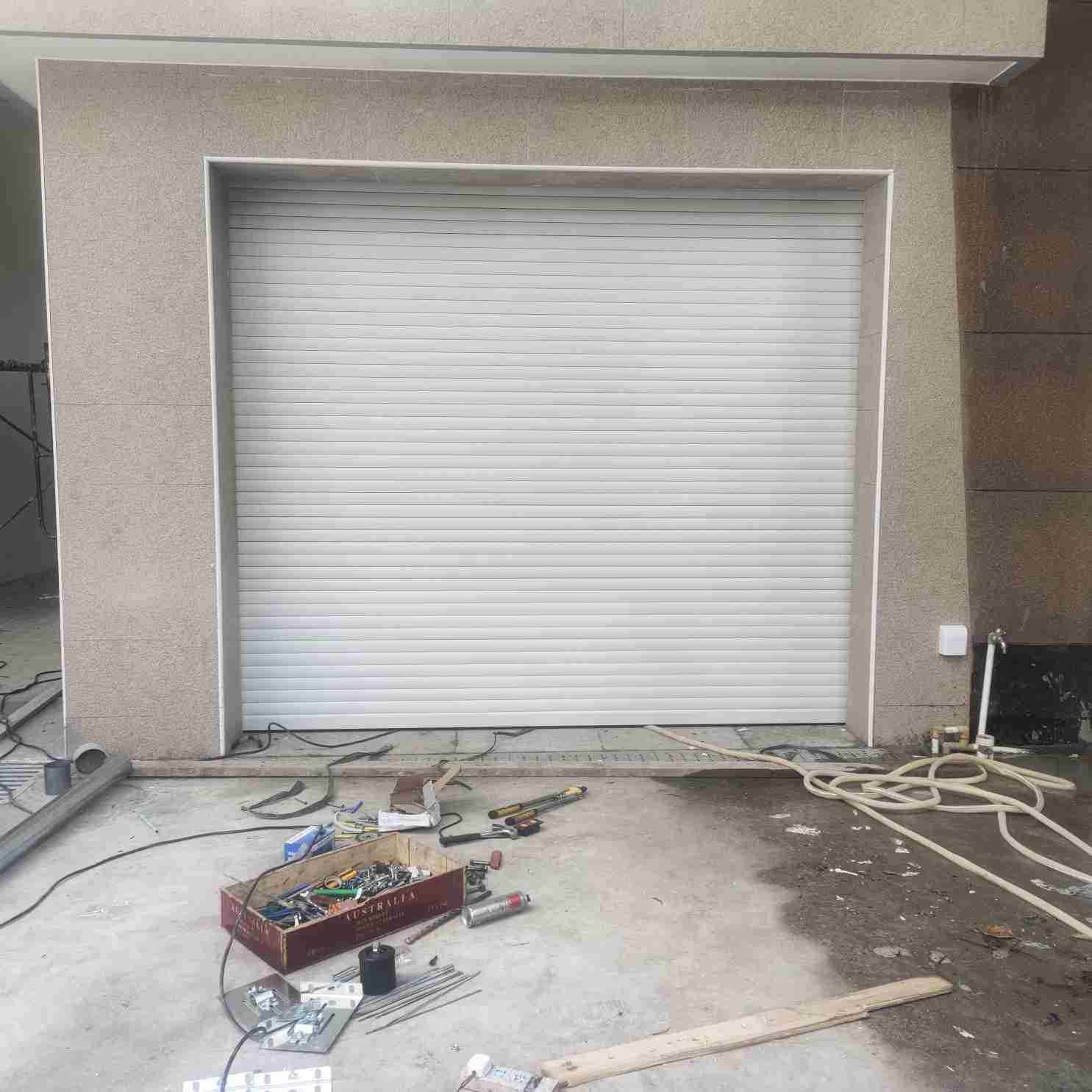 高档电动商铺卷帘门铝合金门自动升降卷闸门车库门防盗卷