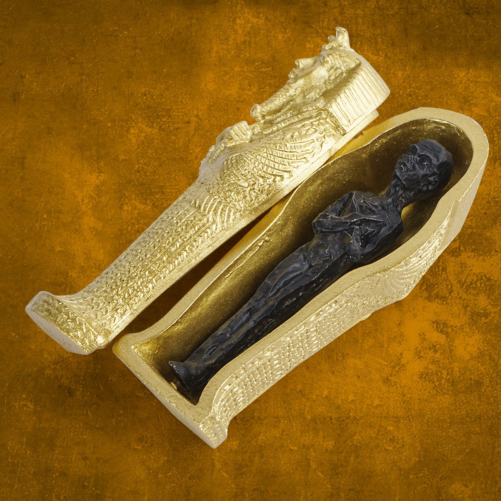 古埃及法老艳后木乃伊干尸棺材棺木胡夫金字塔道具树脂工艺品造景