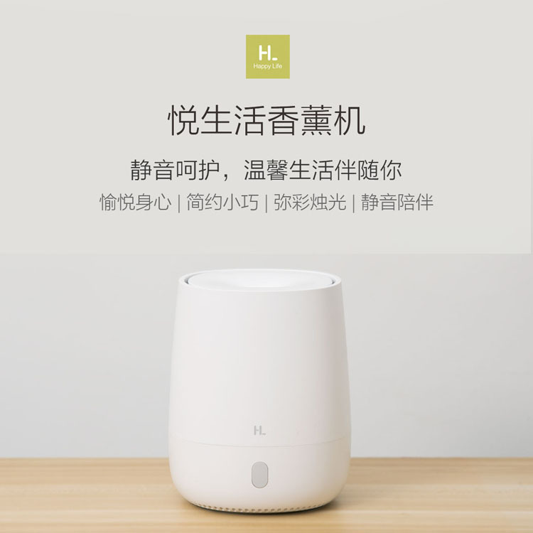 for Xiaomi HL Yuershor Mini Aroma Diffuser USB Color Light Night Light Nebulizing Diffuser Mute Atomization Humidifier