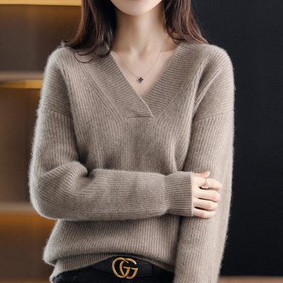 女装毛衣纯色麻花纹毛衫针织毛衣女2022春季新款黑色针织连衣裙女设计