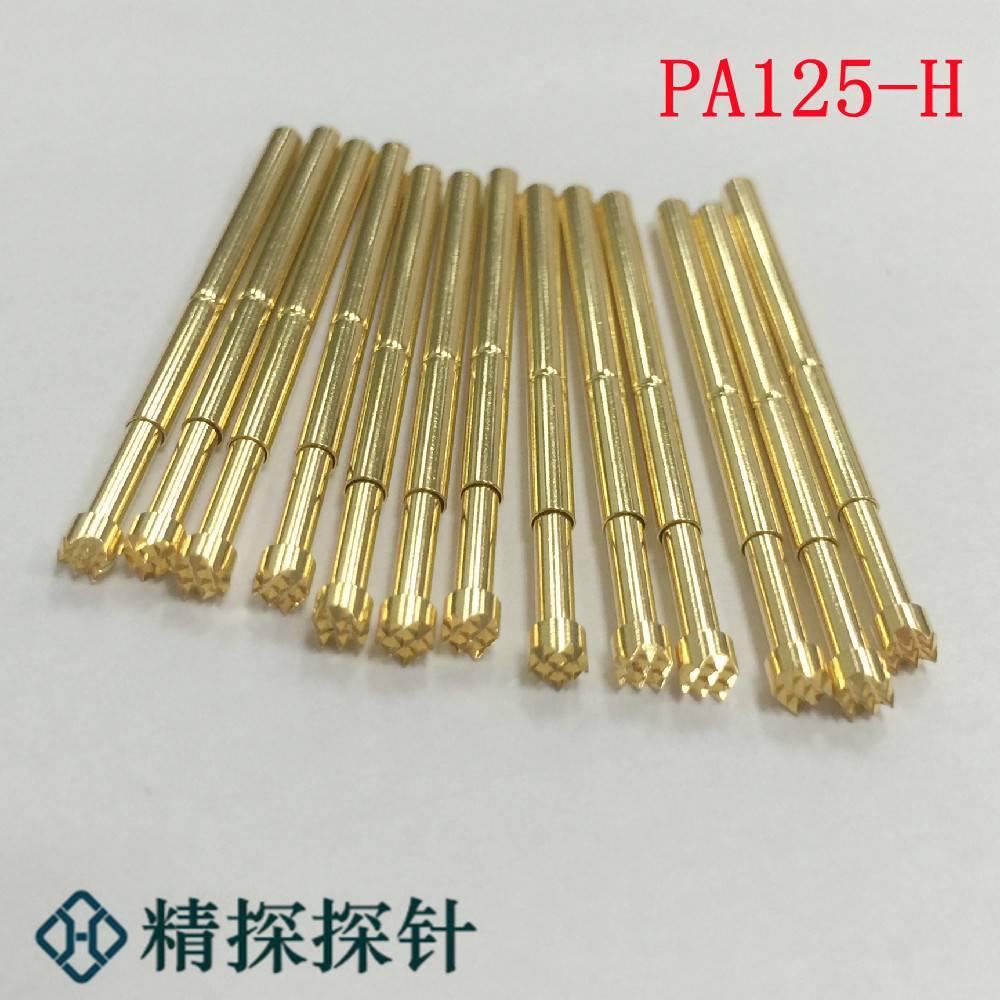 精探电子探针 测试针 pa125-h 9齿 2.5mm 梅花头 pcb弹簧针 顶针