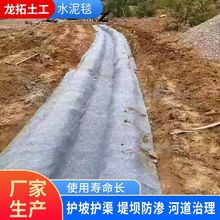 浇水固化水泥毯厂家水利工程水渠河道护坡混凝土针刺复合水泥毯