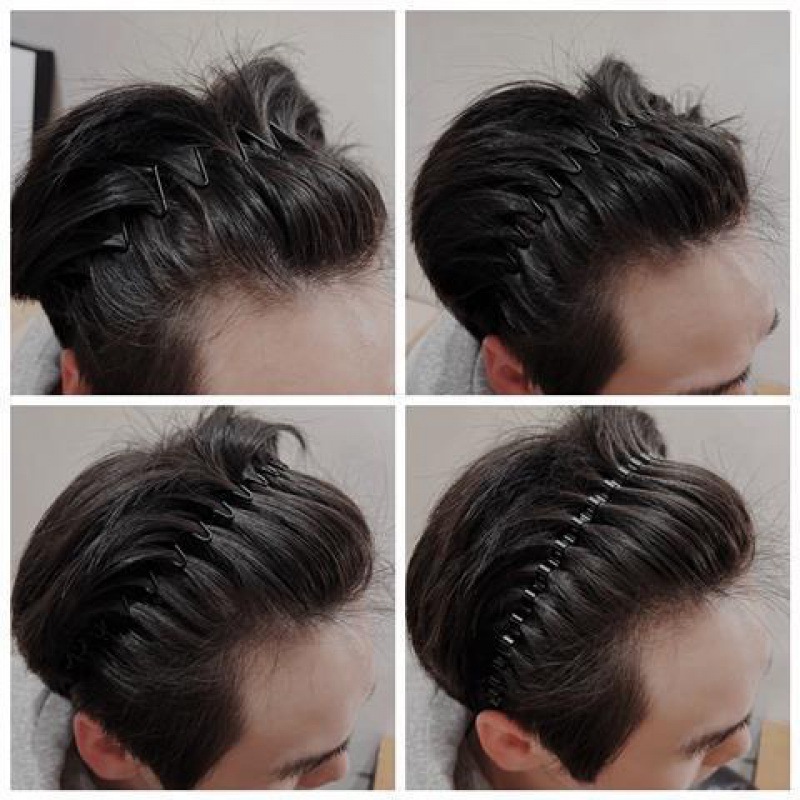 发窟发箍男士男碎发夹运动发带男波浪洗脸头箍女发捆发卡短发头饰