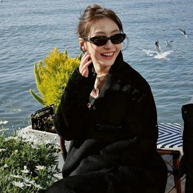 Rococo不规则猫眼太阳镜2023新款韩版复古墨镜女小脸时髦高级感街