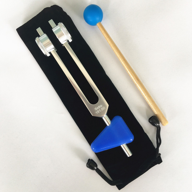 60音叉 配布套音锤 三角硅胶