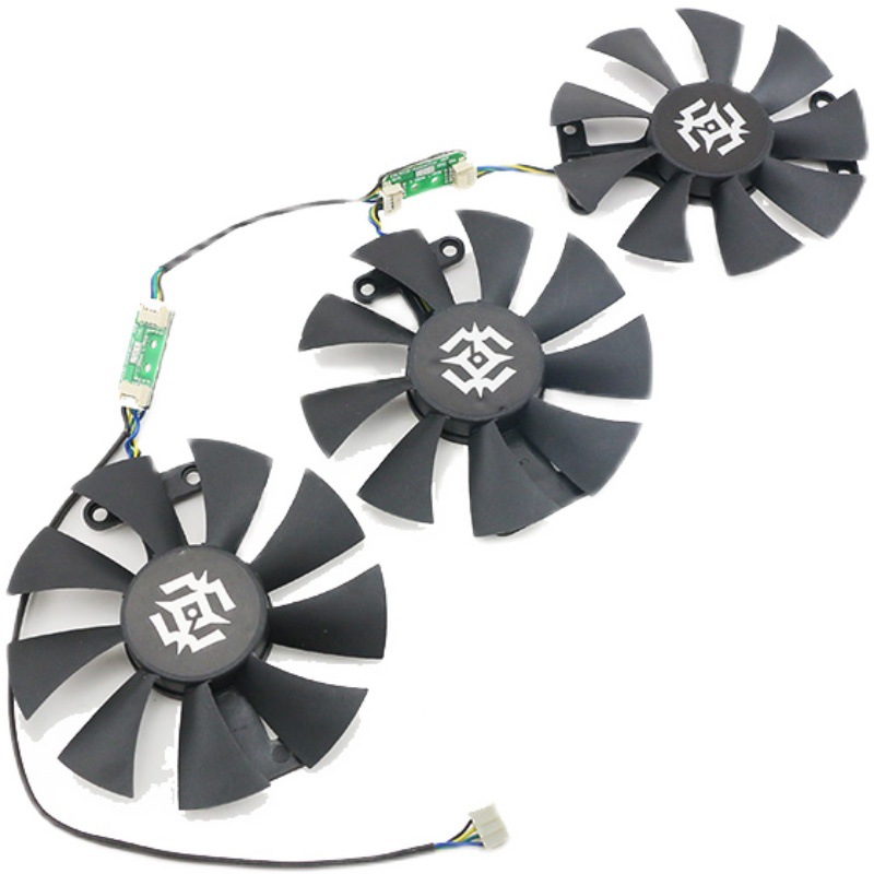 适用zotac/索泰gtx 950 960至尊plus game ha/hb显卡散热风扇静音