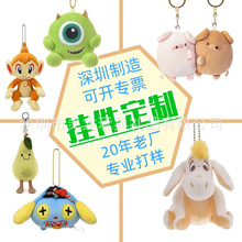 来图定制毛绒异型造型外星人公仔水果猪驴吉祥物吊饰卡通动物厂家