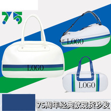 新款单肩羽毛球包75周年时尚BA31WAEEX运动休闲拎包方包韩版白提