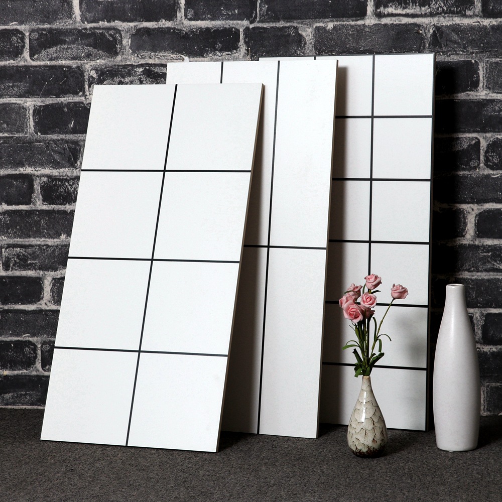 北欧白色面包砖卫生间格子瓷砖浴室厕所瓷片小白砖厨房阳台内墙砖