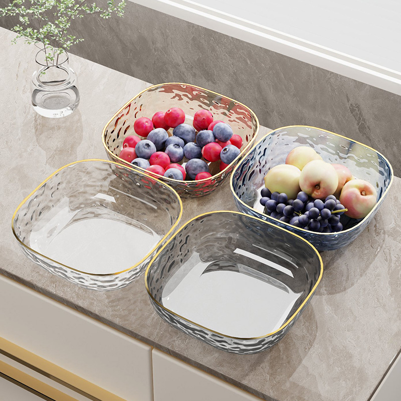 Fruit Plate Candy Plate Plate Plastic Fruit Plate Dried Fruit Tray Dried Fruit Box Plate Fruit Plate Good-looking High-End