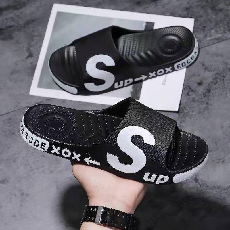 [Clearance] Men's Slippers Household Indoor Bath Sandals Couple Beach Shoes Slides Wholesale