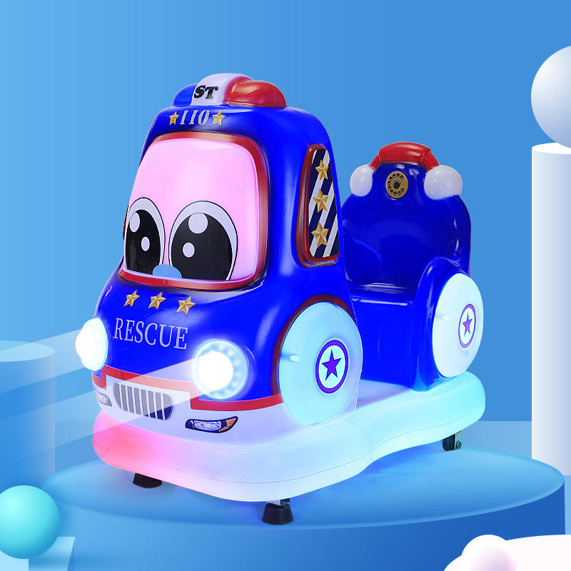 电玩设备汽车造型可爱卡通音乐摇摆车亲子礼品儿童投币式摇摇车
