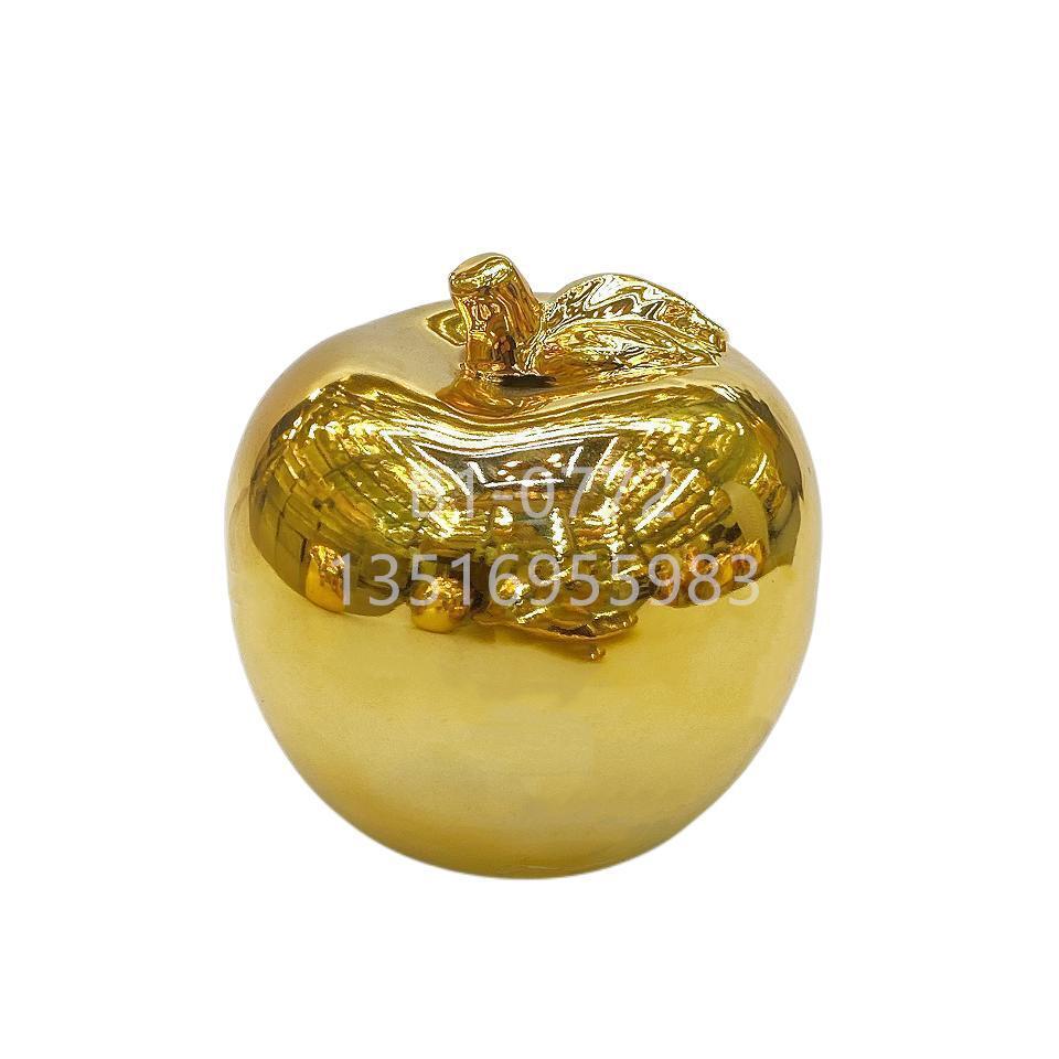 Jinbao Vase Factory Wholesale Modern Minimalist Gold-Plated Craft Ornaments Pear round Apple Decorations