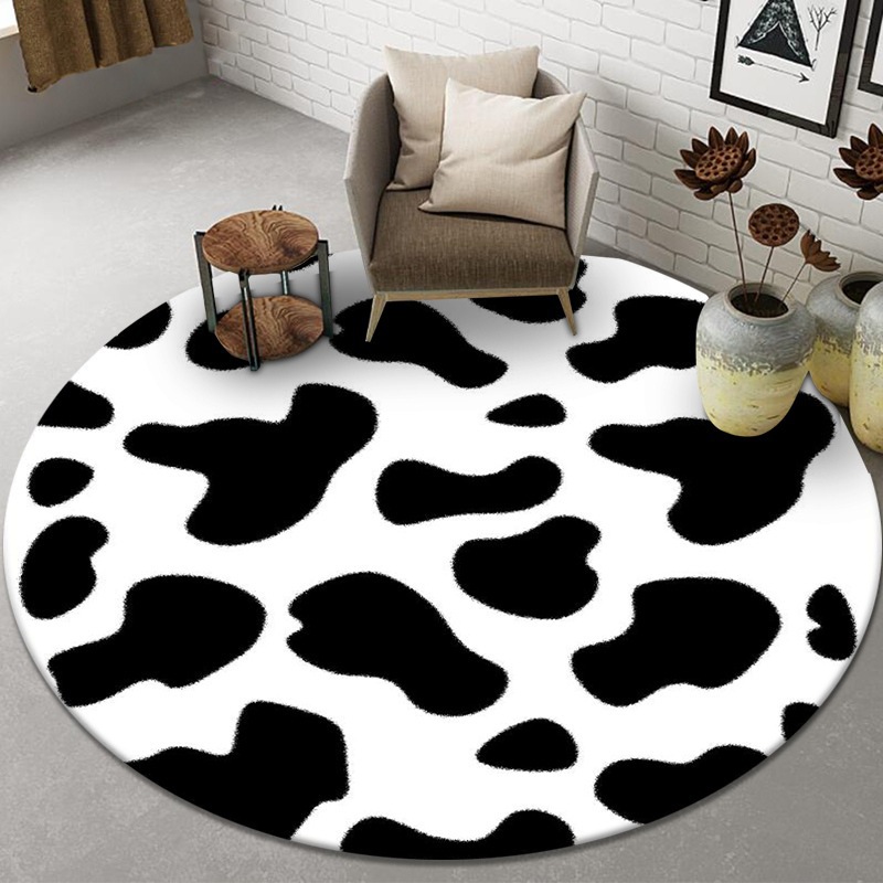 Carpet Cartoon round Carpet Floor Mat Household Cloakroom Computer Chair Study Floor Mat Bedroom Thickened Commercial Mat