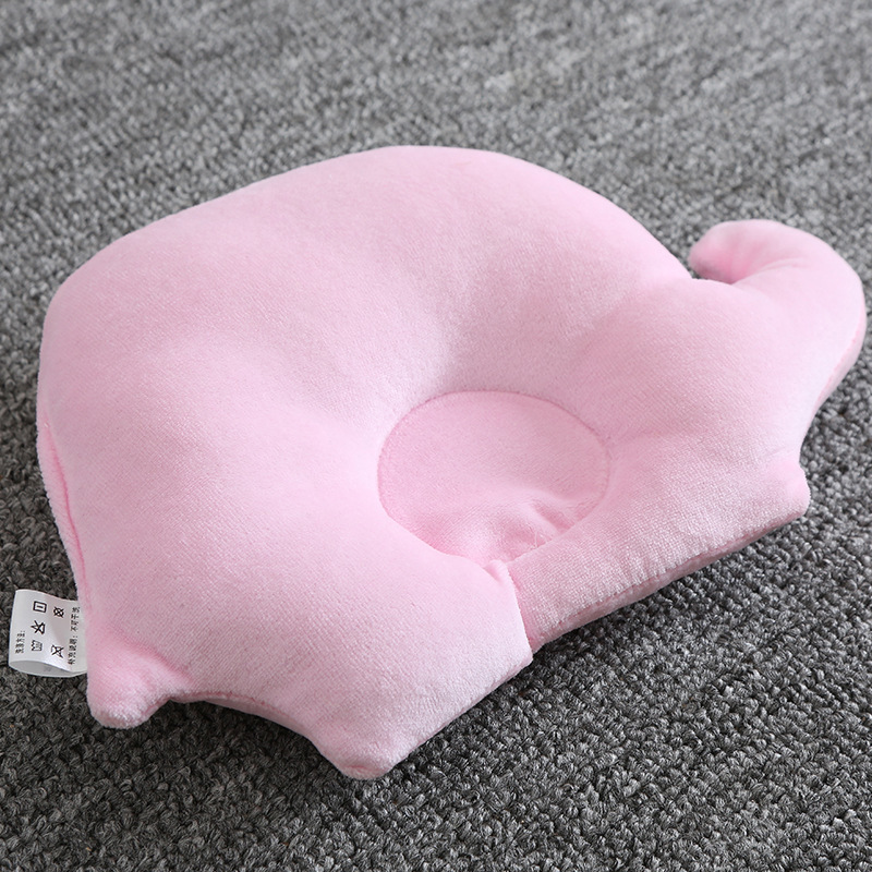 Baby Pillow Cartoon 0-1 Year Old Elephant Pillow Newborn Velvet Baby Pillow Sleeping Security Artifact
