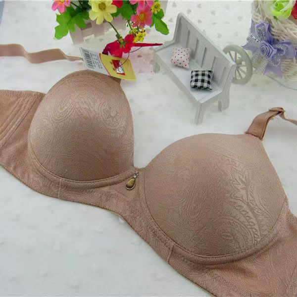 莹嫦354无钢圈薄款c杯净色女士内衣舒适三排扣文胸-阿里巴巴