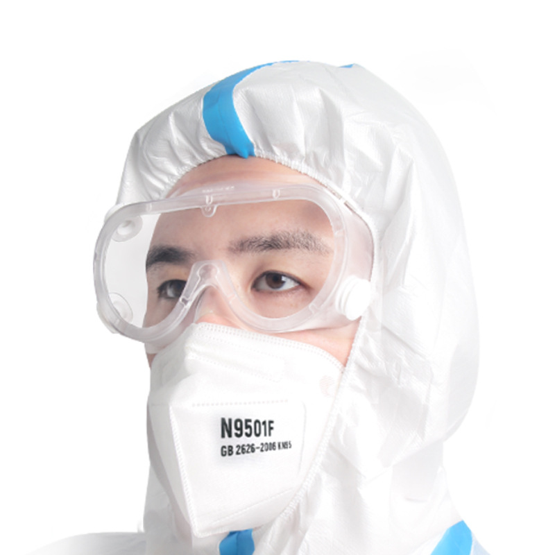 隔离眼罩防飞沫不起雾防感染加宽侧翼可戴近视镜全封闭护目镜