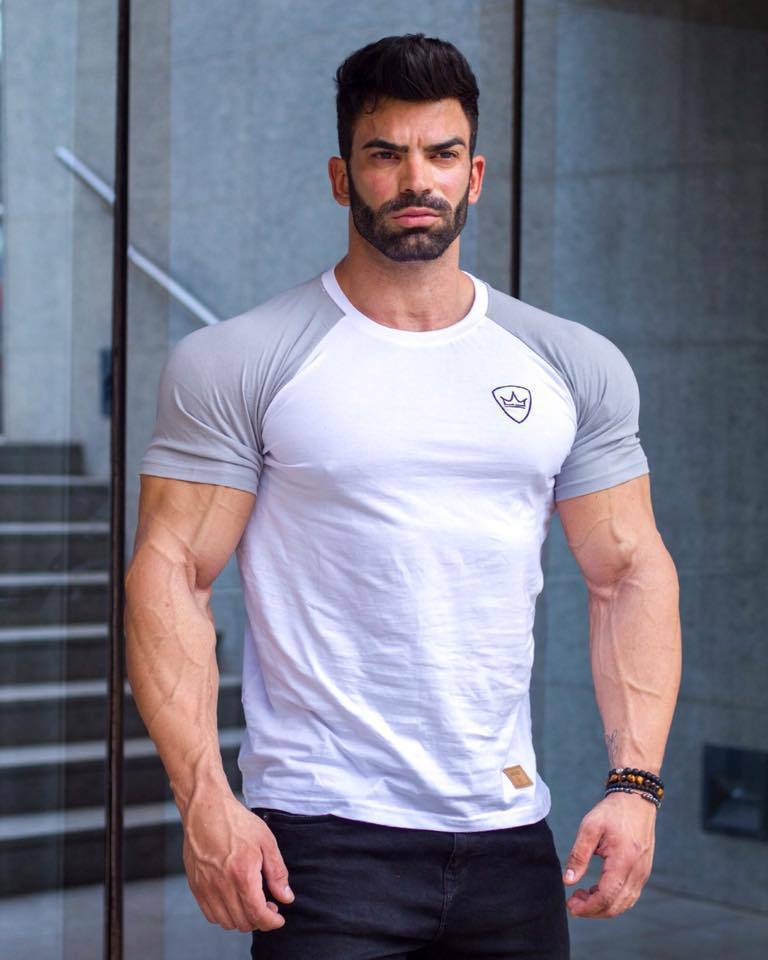 肌肉健身兄弟户外运动新款潮流男士跑步训练休闲t恤一件代发-阿里巴巴